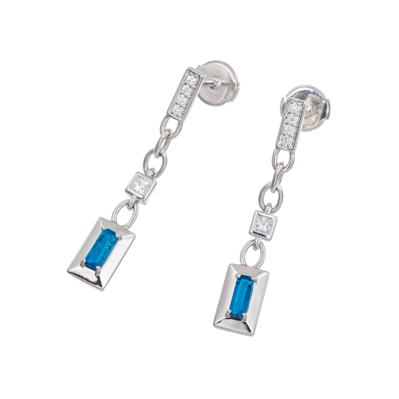 PT990 アウイナイト ダイヤ ピアス 