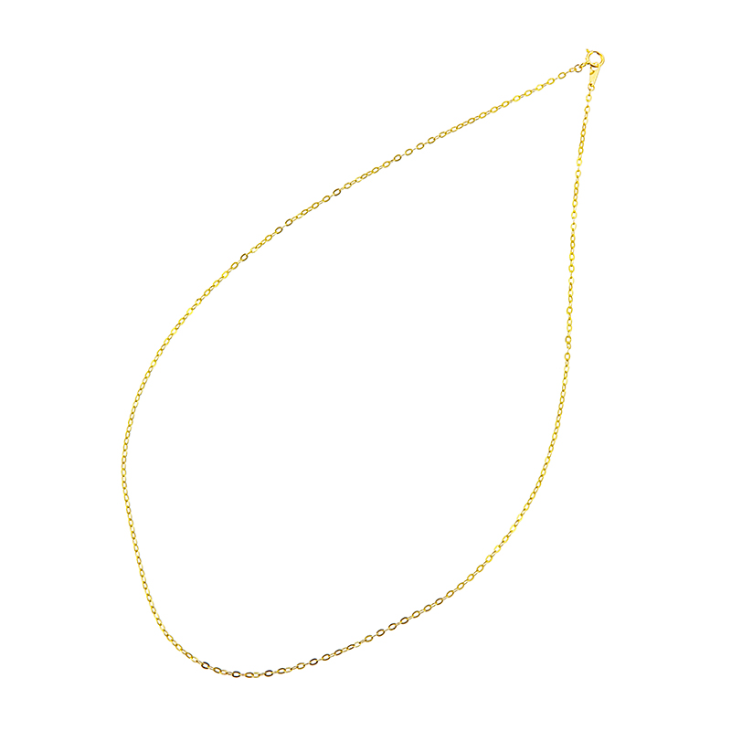 K18YG ケーブルネックレス 約0.7g