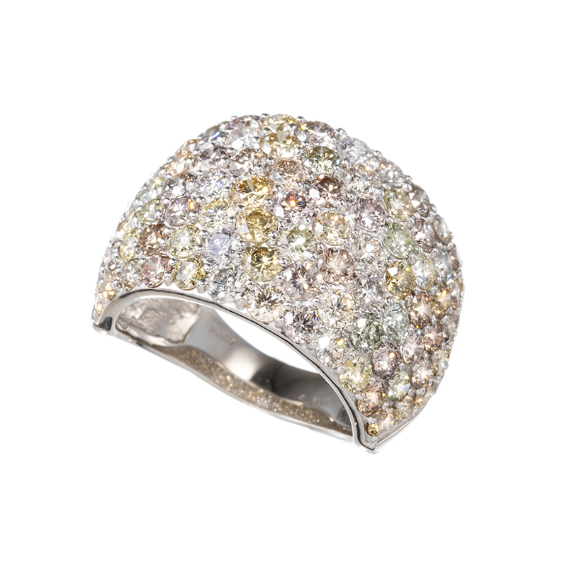 PT950 ファンシーライトカラー ダイヤモンド リング D 約4.88ct