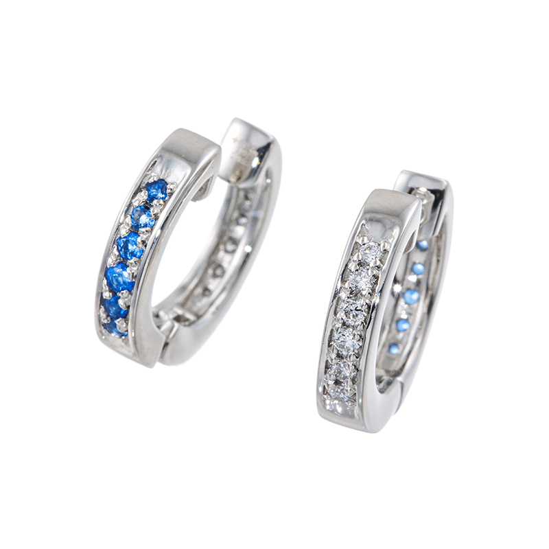 PT950 アウイナイト ダイヤ ピアリング HA 約0.04ct D 約0.06ct 