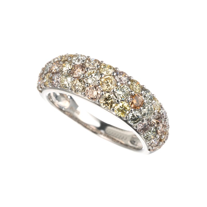 PT950 ファンシーライトカラーダイヤモンド リング D 約2.00ct