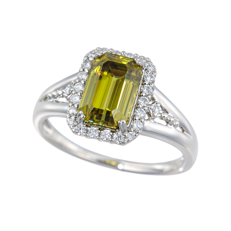 PT950 スフェーン ダイヤ リング SH 2.22ct D 0.19ct