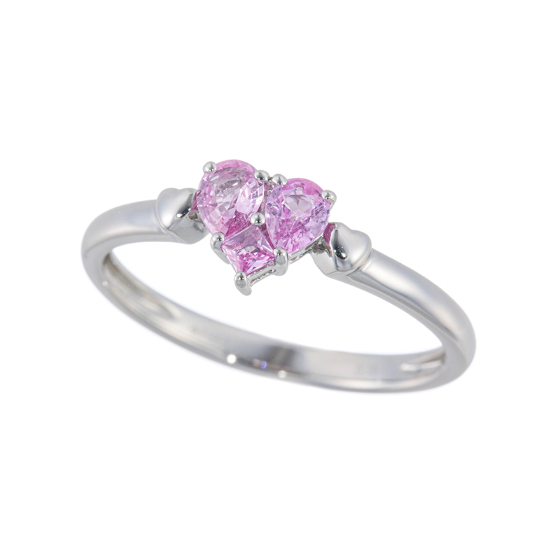 PT950 ピンクサファイア リング PS 約0.35ct