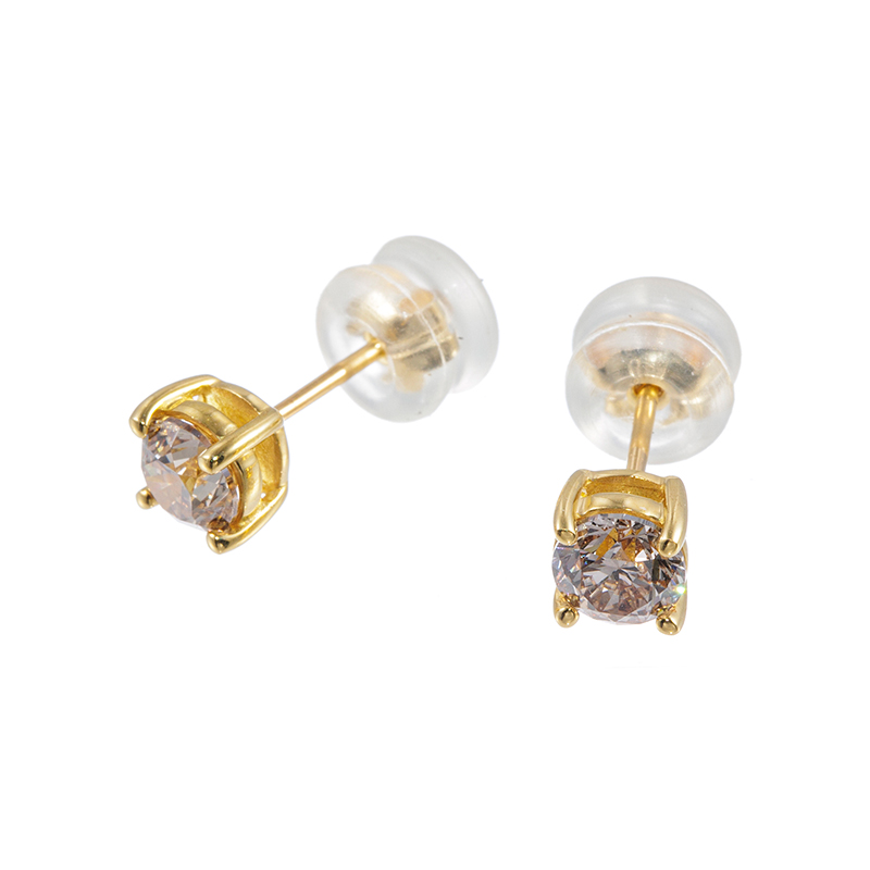 K22 ブラウンダイヤモンド ピアス BRD 約1.00ct