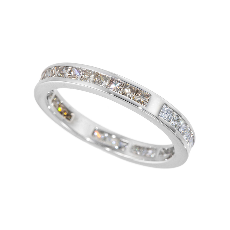 PT950 ダイヤモンド & ブラウンダイヤ リング D 約0.55ct BRD 約0.55ct 