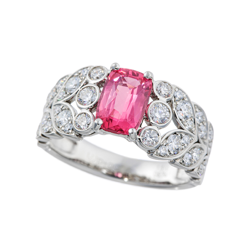 PT990 アヤナスピネル(特優) ダイヤ(リリーダイヤカット) リング 