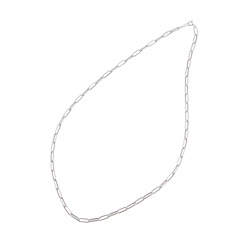 PT850 エリッセ ネックレス 長さ 約61cm 幅 約4.2mm 重量 約9.1g