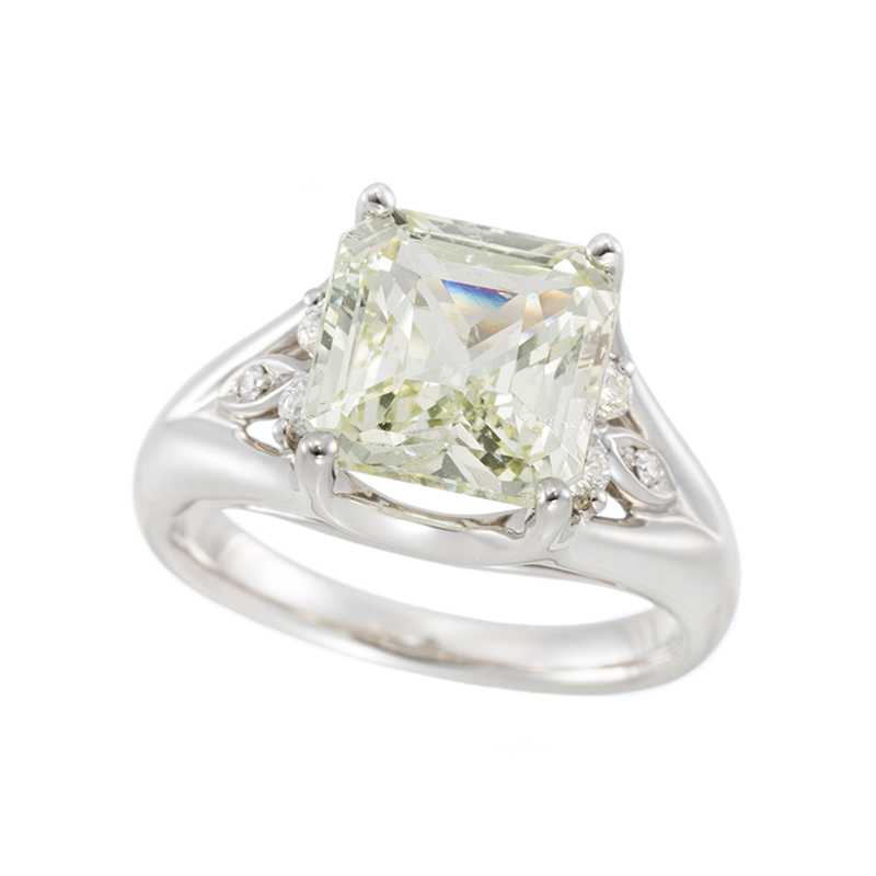 PT990 グロッシュラーガーネット ダイヤ リング 