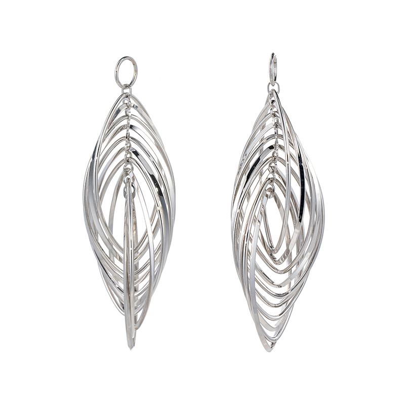 SV/K18YG(ロジウムメッキ) チャーム ブルーオーロ 