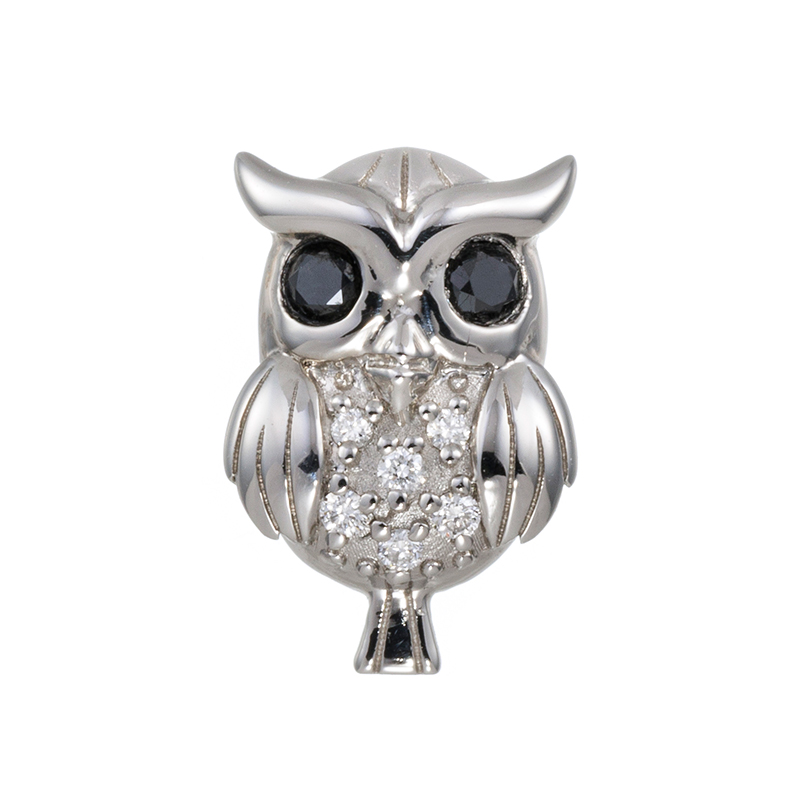 PT950 ブラックダイヤモンド(トリート) & ダイヤ ペンダントトップ