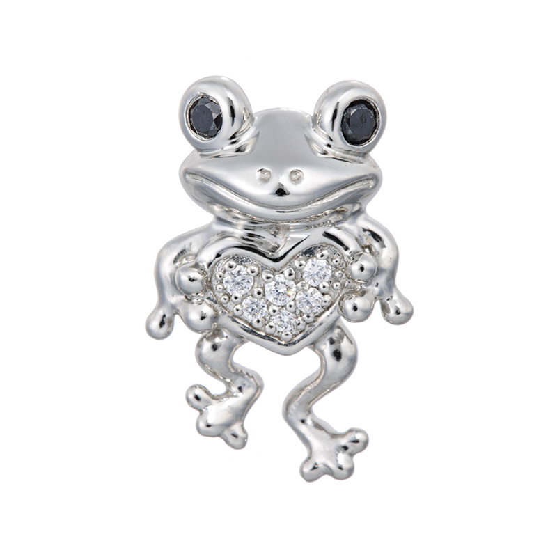 PT950 ダイヤモンド & ブラックダイヤ(トリート) ペンダントトップ