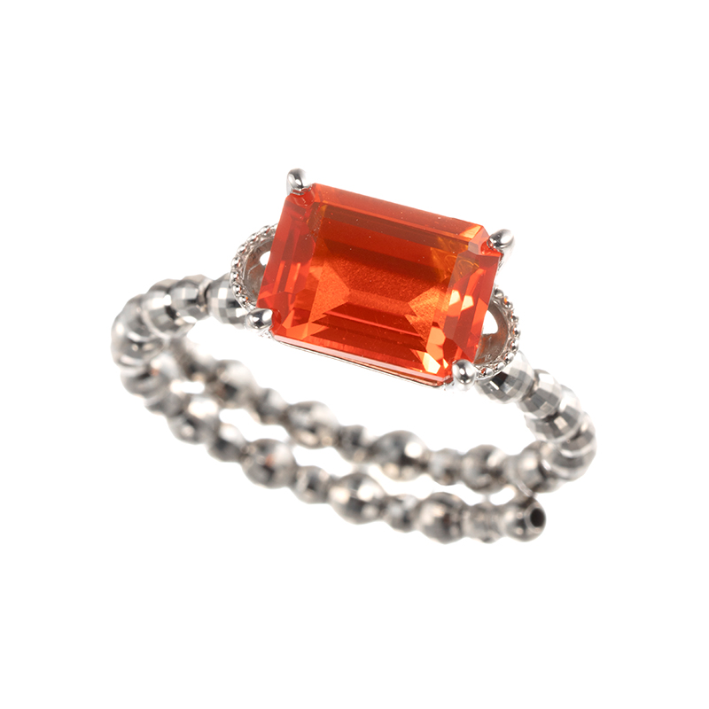 PT950 ファイアオパール フリーリング FO 約1.00ct 8～20号