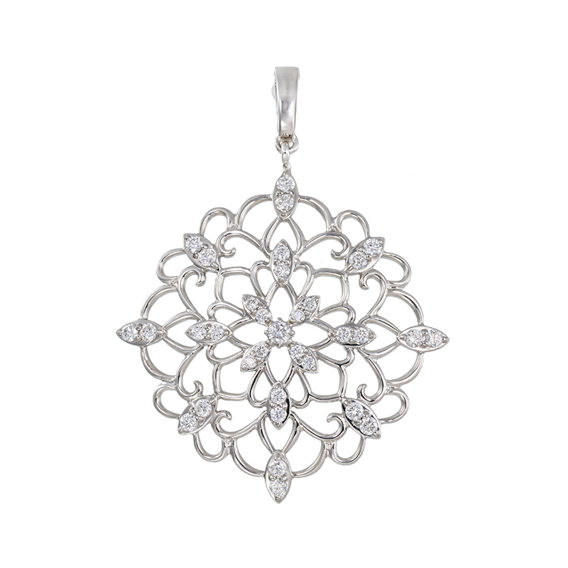 PT950 ダイヤモンド 開閉式バチカン ペンダントトップ D 約0.40ct