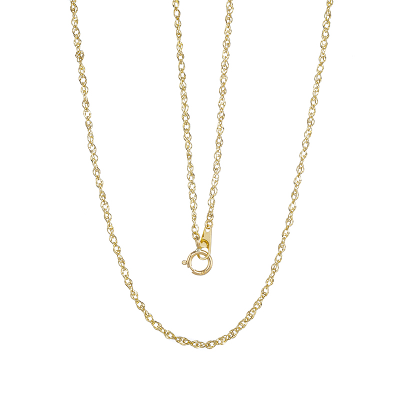 K18YG スパイラル ネックレス50 約0.8g