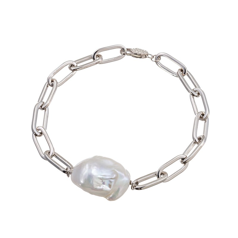 SV 有核淡水真珠 ブレスレット P 約16.0mm 約20cm 