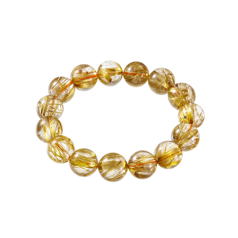 タイチンルチルクォーツブレスレットQU約315.00ct