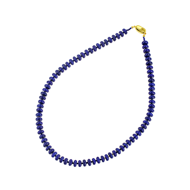 SV/K18YG ラピスラズリ ネックレス LA 約182.00ct