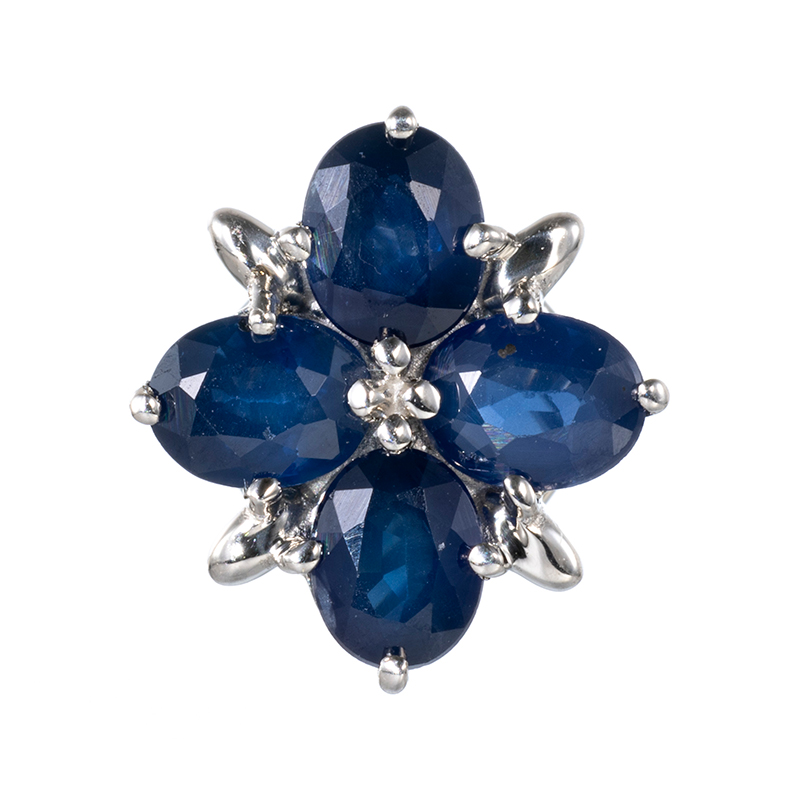 PT950 サファイア Blume ペンダントトップ SA 約0.60ct