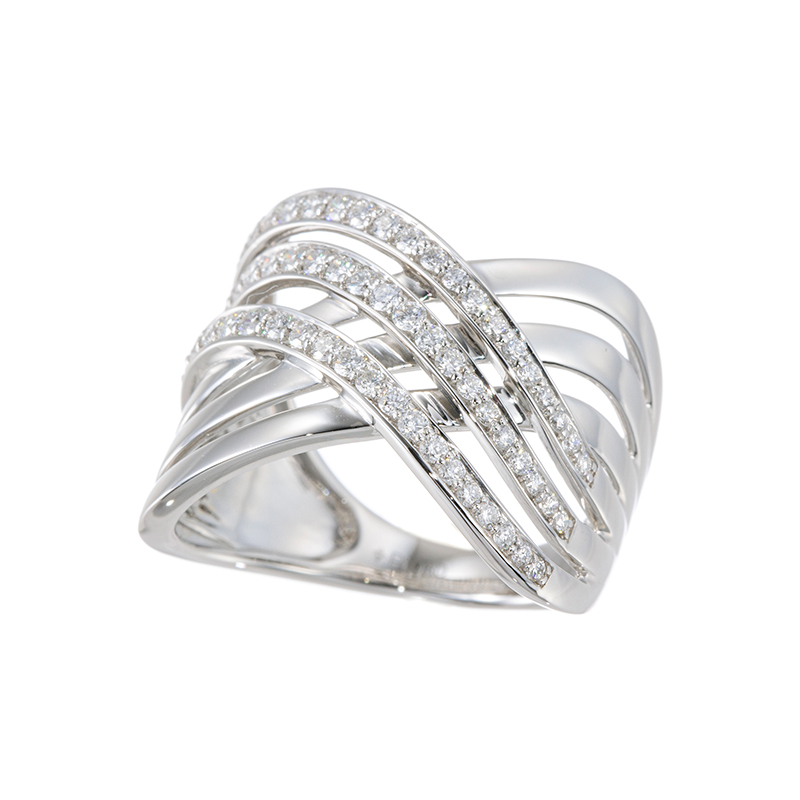 PT950 ダイヤモンド Shooting star リング D 約0.56ct 