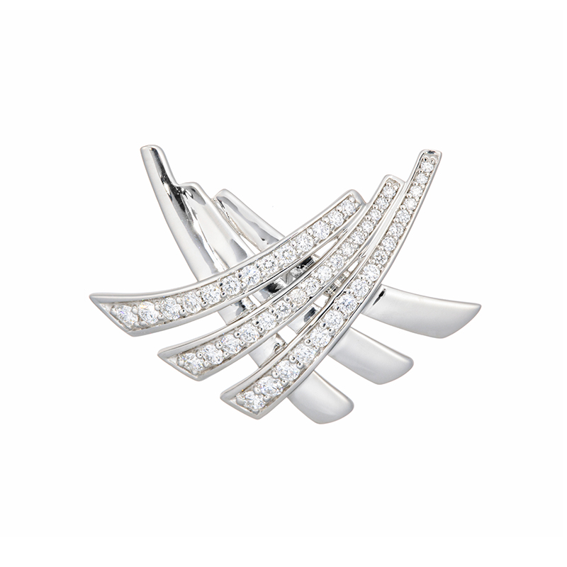 PT950 ダイヤモンド Shooting star ペンダントトップ D 約0.30ct 