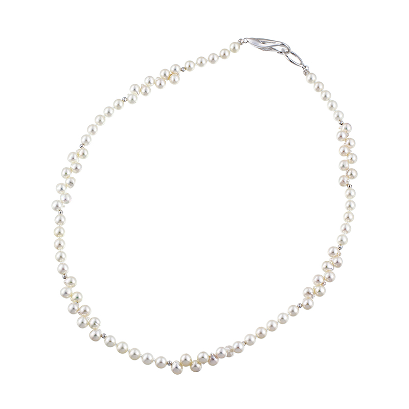 SV テリVeryGood 越物アコヤ真珠無調色天使の雫 Angel pearl デザインネックレス