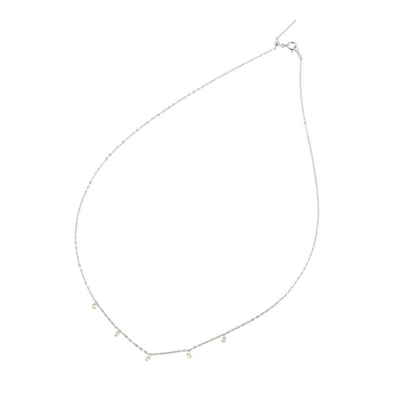 PT950 ダイヤモンド エアリータッセル ネックレス D 約0.35ct