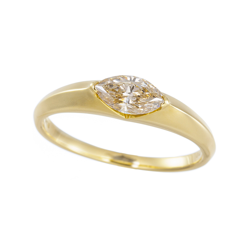 K18YG ブラウンダイヤモンド リング BRD 約0.40ct