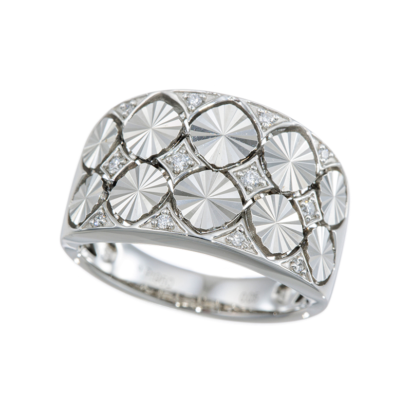 PT950 ダイヤモンド キラキラ彫り リング D 約0.05ct 