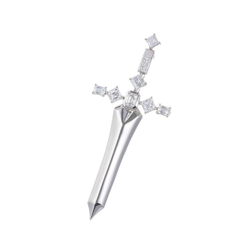 EverDiaPT990アッシャークリスカットダイヤ ダイヤ(リリーカット)ブローチ