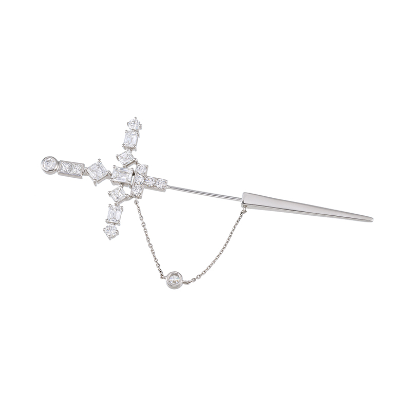 EverDiaPT990K18WGPT850クリスアッシャーダイヤ(リリー)ブローチ