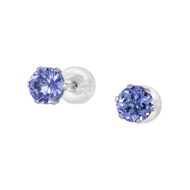 PT900 タンザナイト ピアス TA 約1.00ct