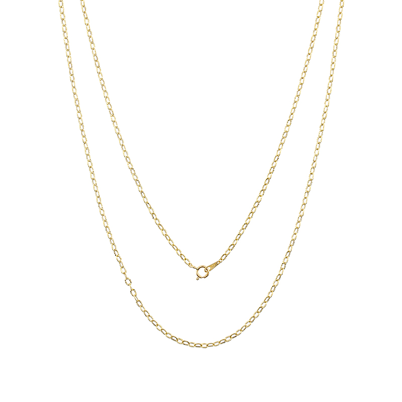 K18YG シャイニーケーブル ネックレス67 約1.7g