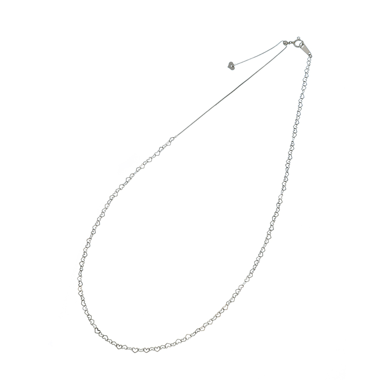 純プラチナ ハートフルチェーン ネックレス 長さ 約50cm 幅 約2.3mm 重量 約2.8g
