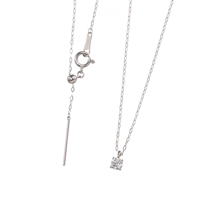 PT950 ダイヤモンド ネックレス D 約0.15ct(H SI2 GOOD)