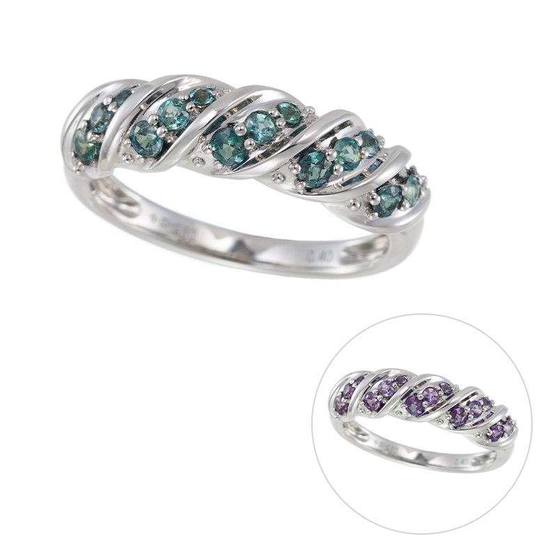 PT950 ブラジル産アレキサンドライト リング AL 約0.40ct