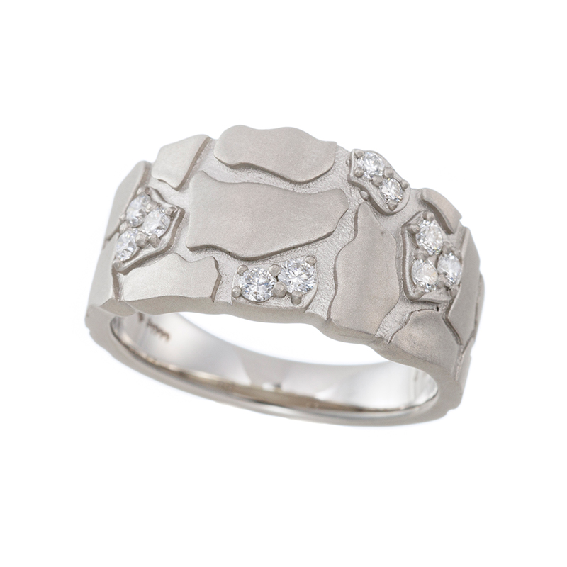 純プラチナ ダイヤモンド Kallio リング D 約0.18ct 