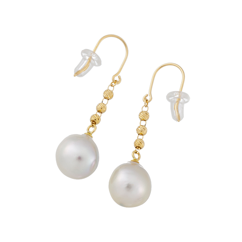 K18YG アコヤ真珠 ピアス クラルテ Reinerose Keiko P 約8.5mm