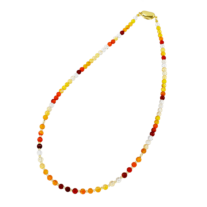 SV/K18YG メキシコオパール ネックレス OP 約44.00ct