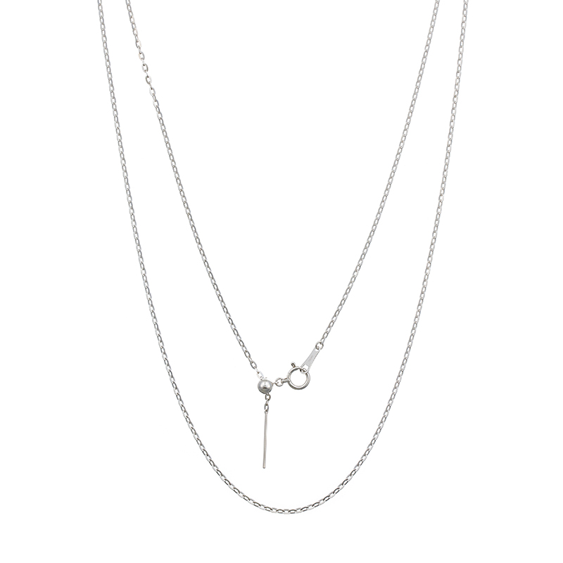 K18WG グランデフラッシュアズキ ネックレス 