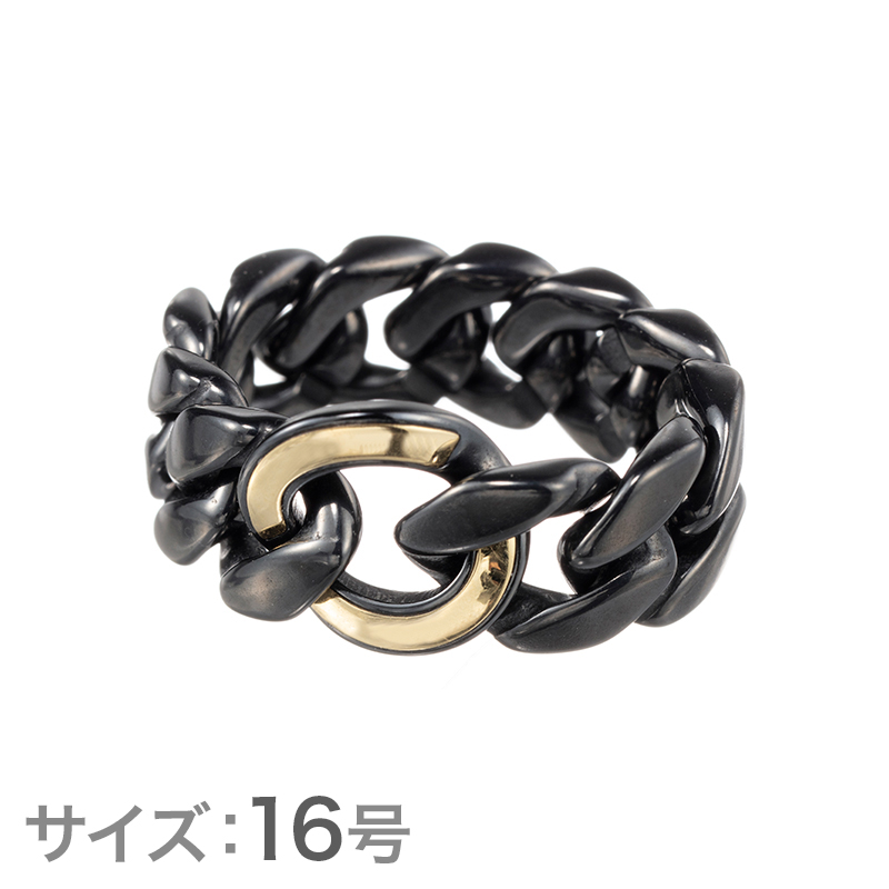 チタン・ジルコニウム/K18YG リング  