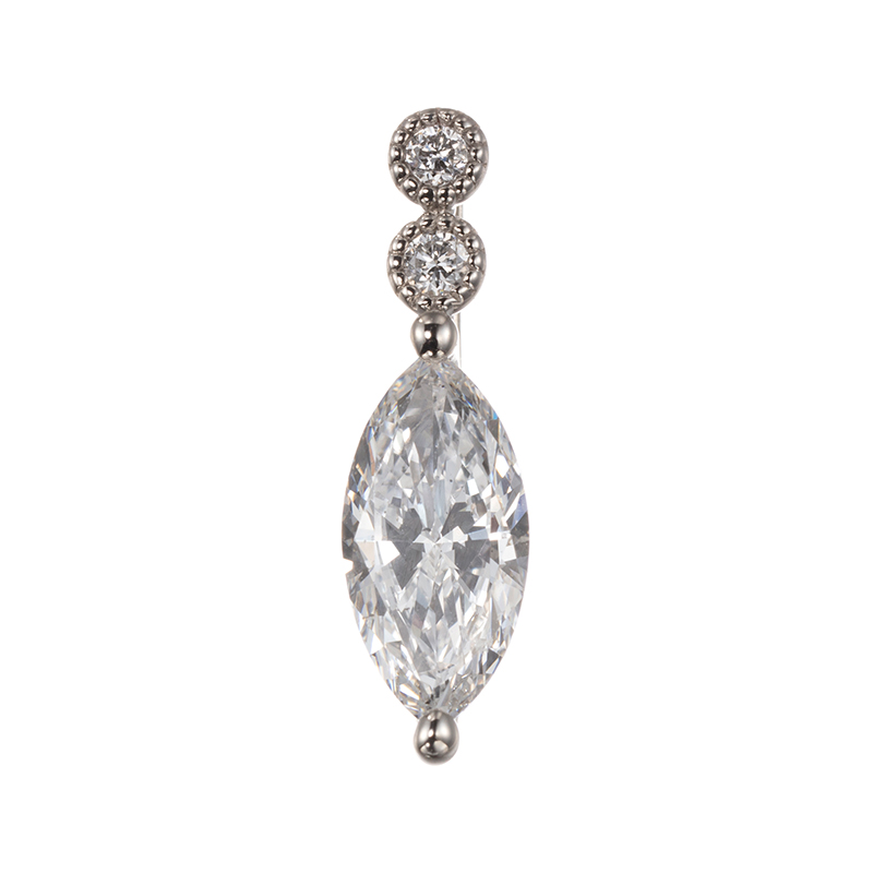 PT950Dカラーダイヤモンド&ダイヤペンダントトップD約0.50ct(D SI2)D約0.02ct