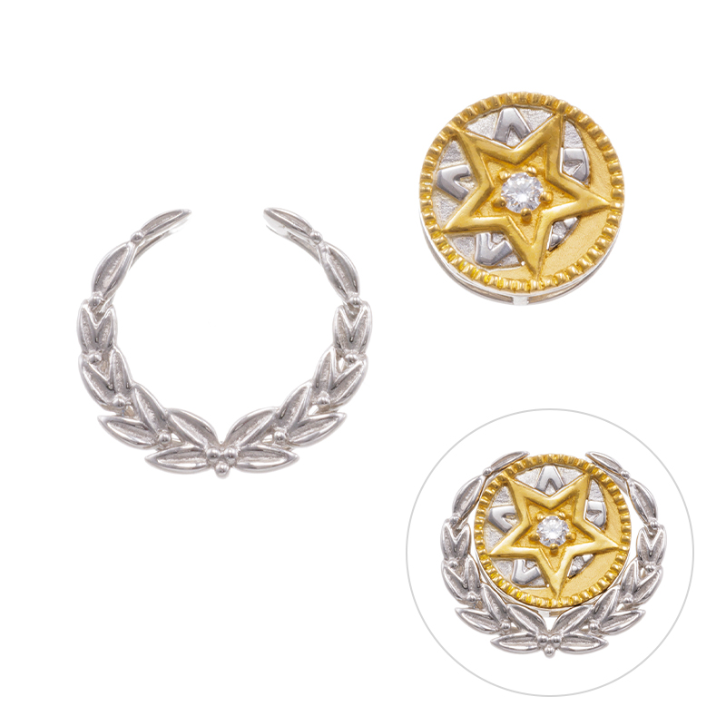 純金/純プラチナ H&Cダイヤモンド(リリーダイヤカット) ペンダントトップ 2点セット