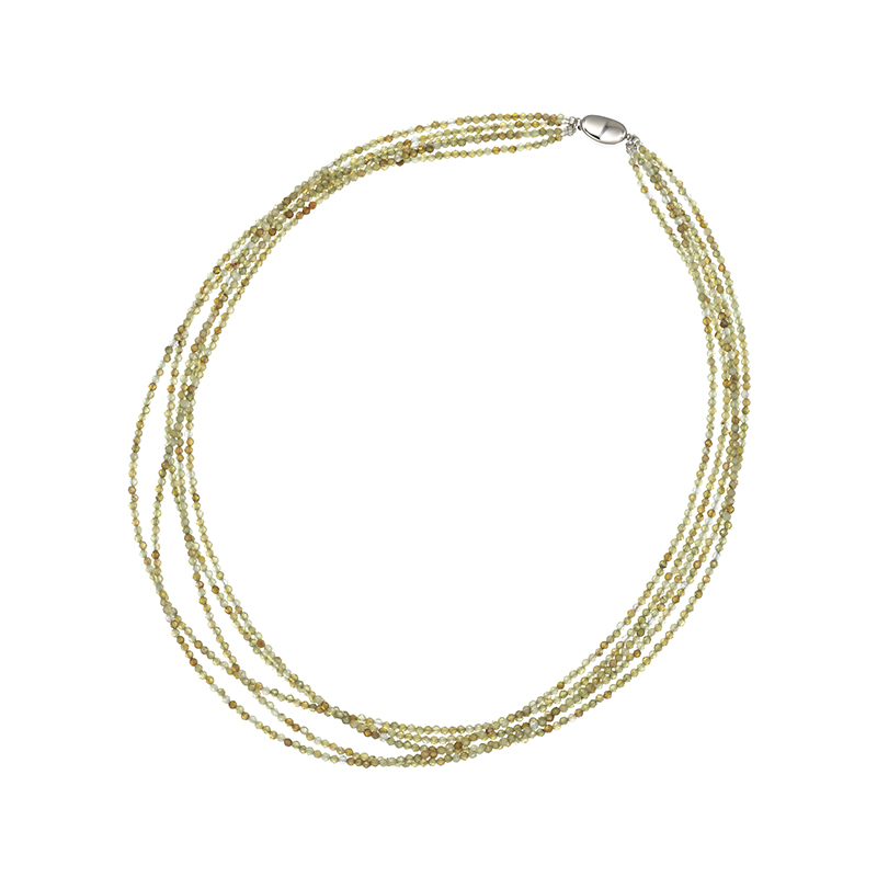 SV グロッシュラーガーネット 5連ネックレス GA 約100.00ct