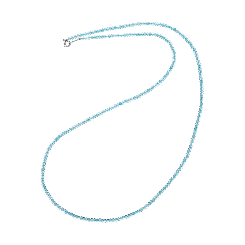 SV ブルートパーズ ロングネックレス TO 約100.00ct