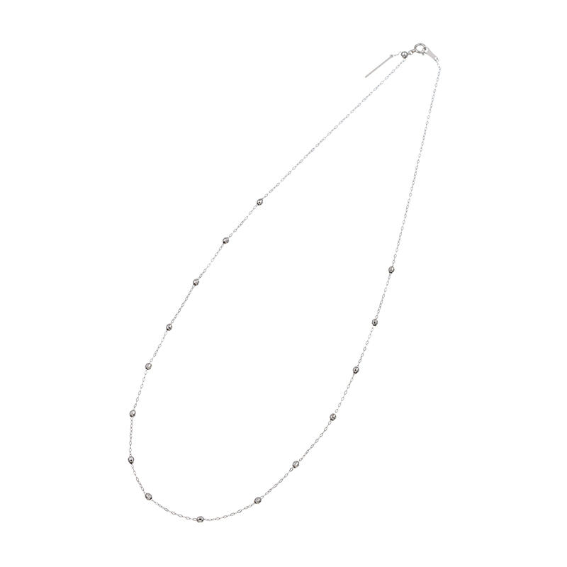 PT950 ミラーボール マルチスタイル ネックレス 長さ：約50cm 総重量：約1.5g