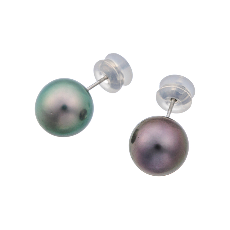 PT900 黒蝶真珠 ピアス オーヴ Reinerose Keiko P 約10.0mm