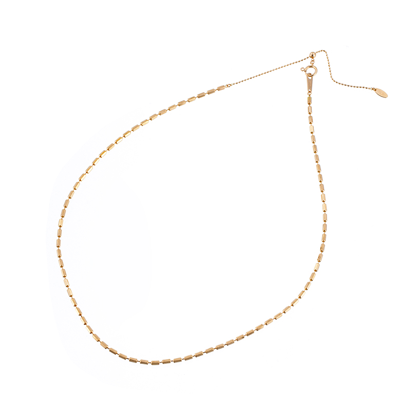 K18PG グランドテーパー ネックレス 長さ 約46cm 幅 約1.8mm 重量 約5.6g 