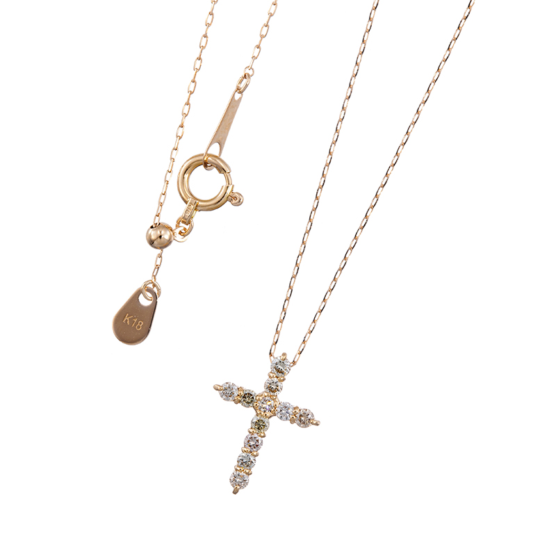 K18PG ブラウンダイヤモンド ネックレス BRD 約0.20ct