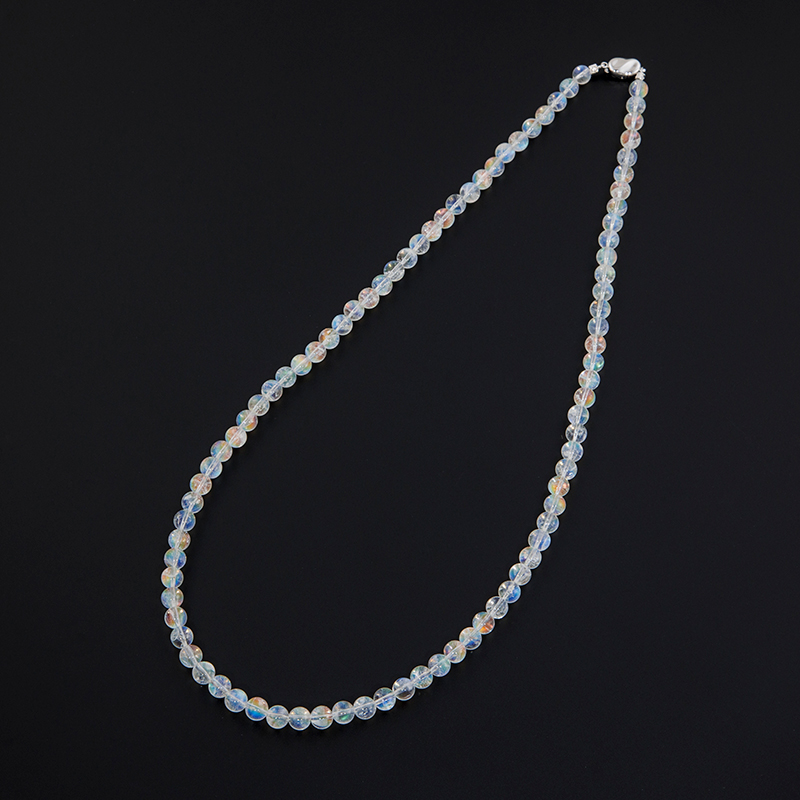 SV レインボームーンストーン ネックレス MO 約192.00ct