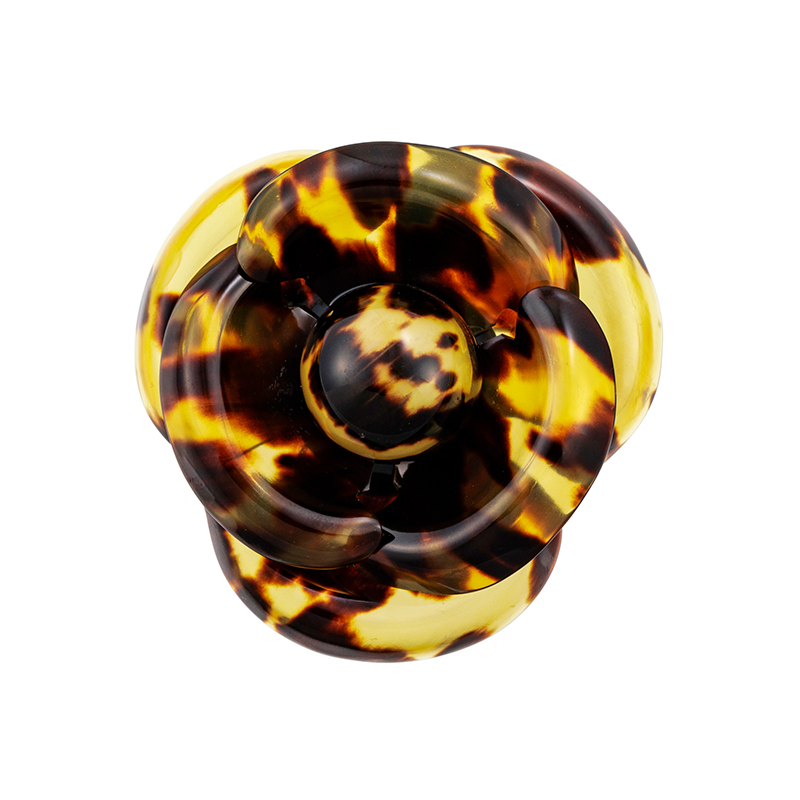 SV 本べっ甲 花 ペンダントブローチ